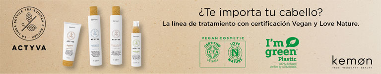 KEMON ACTYVA: la lnea de tratamiento con certificacin Vegan y Love Nature