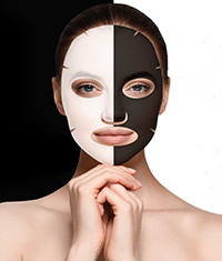 Efeito segunda pele, Black & White Tissue Mask de Montibello