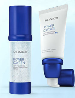 Protege a pele da poluio com Skeyndor