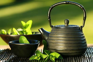 Saludable t� verde.
