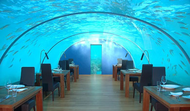 Huvafen Fushi, centro tur�stico de lujo en las Maldivas.