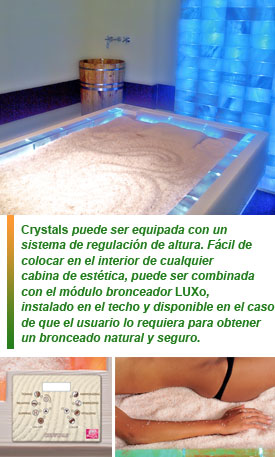 Crystals: deja que tus clientes se relajen sobre los cristales de sal del Himalaya