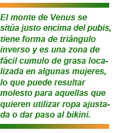 Reaction para la reducción de la grasa en el monte de Venus