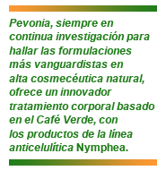 Nymphea: línea Café Verde de Pevonia