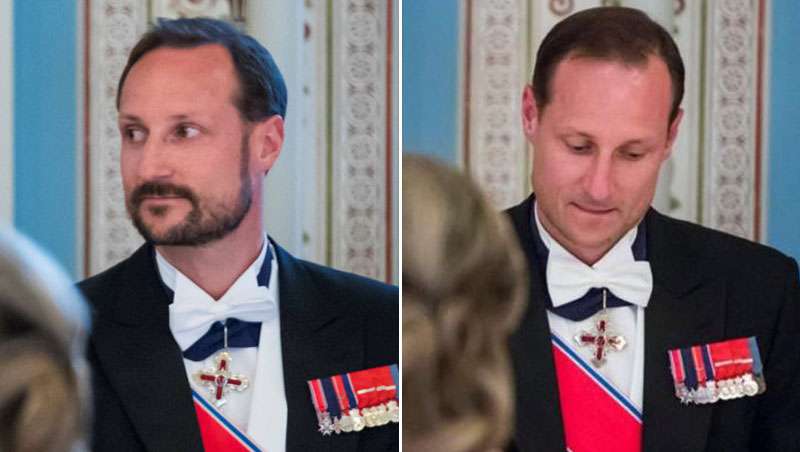 Haakon de Noruega se afeita en medio de un cumpleaos