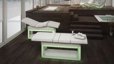 Elysium, la cama de masajes con cromoterapia