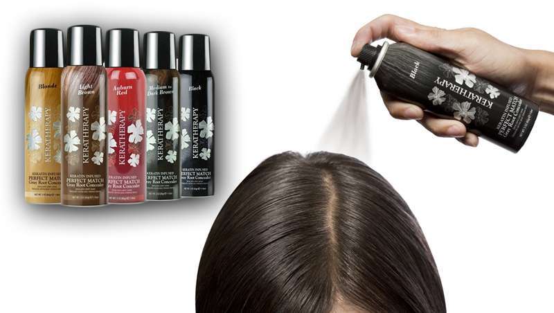 Adeus às raízes com o spray Perfect Match de Keratherapy