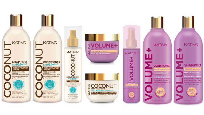 Kativa Coconut y Kativa Volume+, gamas con ingredientes naturales que dan vida al cabello
