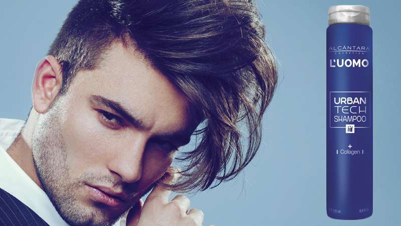 O champô para homem com colagénio que fortalece o cabelo, Urban Tech