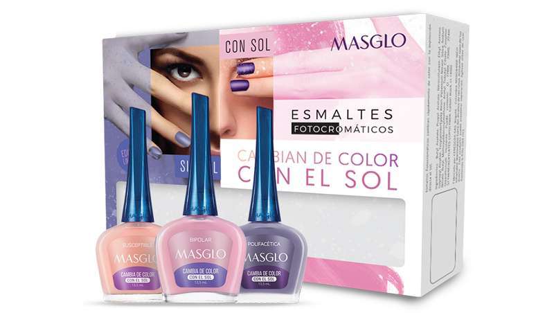 Novos esmaltes fotocromticos que mudam de cor com o sol de Masglo