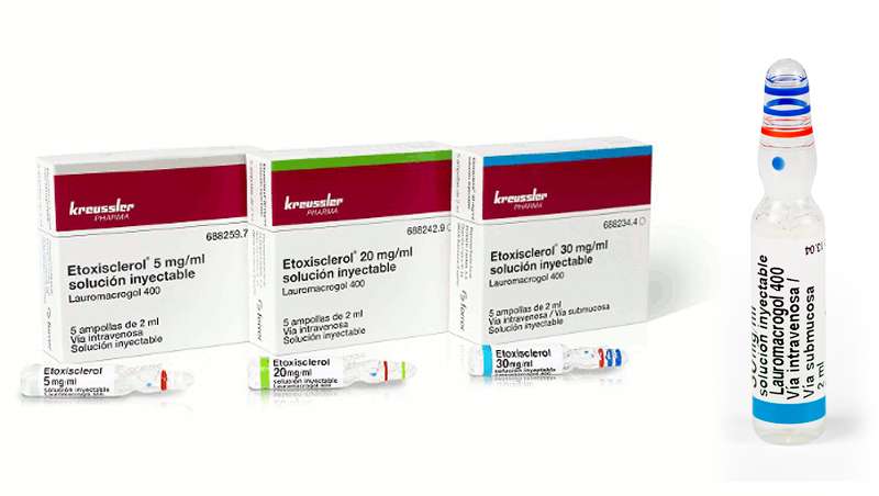 Etoxisclerol, esclerosante para la eliminacin de varices