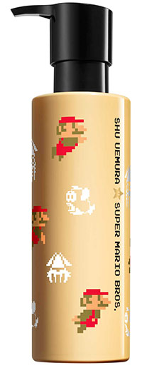 Shu Uemura art of hair redesenha os seus produtos mais emblemáticos e ilustra-os com os desenhos de Mario Bross, numa edição de luxo