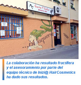 Inizi@ HairCosmetics ayuda a la peluquería Corte y Color
