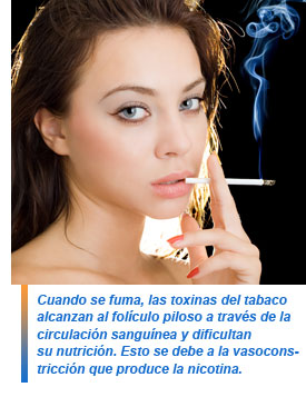 El tabaco afecta a nuestra salud capilar