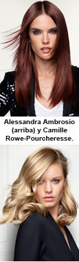 Alessandra Ambrosio y Camille Rowe-Pourcheresse, nuevas musas de L'Oral Professionnel