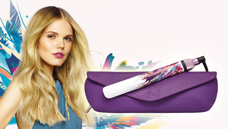 A Beauty Market e a ghd oferecem 6 stylers da ghd platinum tropic sky, edição limitada