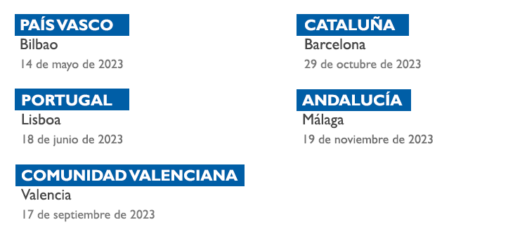 Próximas convocatorias