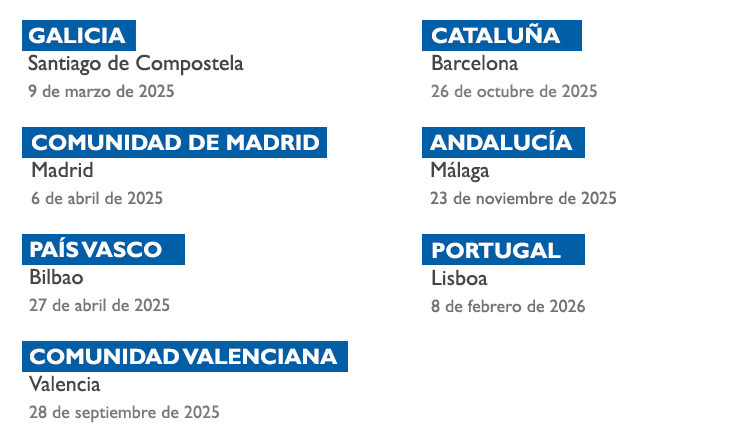 Prximas convocatorias