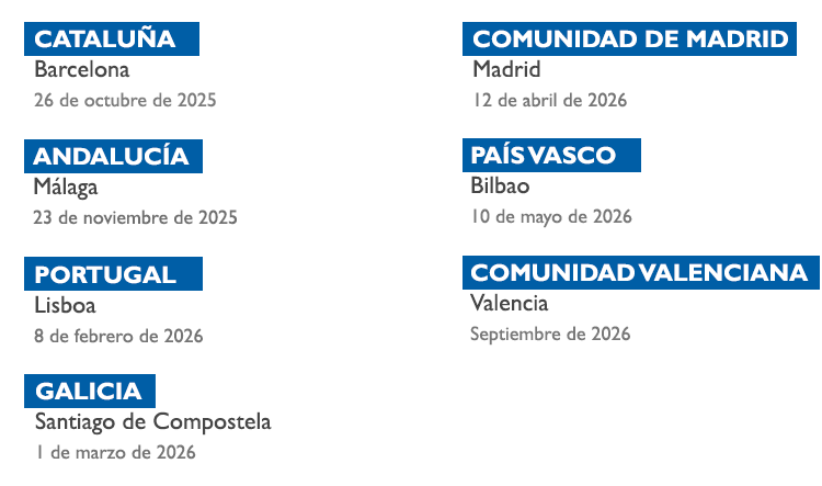 Próximas convocatorias