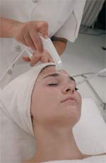 tratamiento de oxigenoterapia en rostro