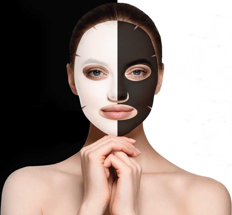 Efecto segunda piel, Black & White Tissue Mask de Montibello
