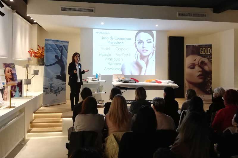 Presentacion Paraíso Cosmetics en Studio Beauty Market Madrid