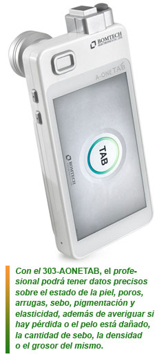 Analizador de piel 303-AONETAB