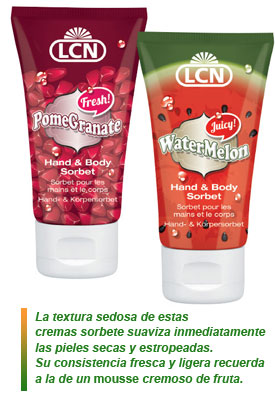 Exclusiva línea hidratant Hand&Body Sorbets, de LCN