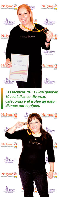 Ez Flow, ganadora de 10 medallas en nailympics Spain 2015