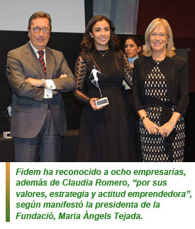 Fidem - Claudia Romero -  Empresarias del año en Cataluña
