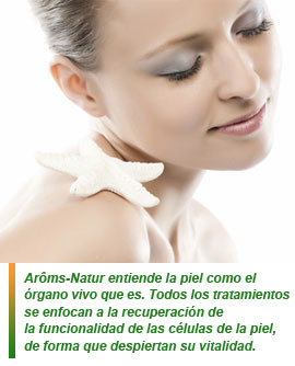 Arôms-Natur, alta cosmética natural en cabina