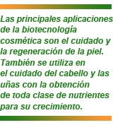 biotecnología en la cosmética