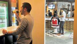 El país ya cuenta con la primera barbería en la que se puede consumir alcohol, ver partidos deportivos, escuchar rock & roll y quedar con los amigos 