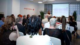 La sala de conferencias de Stanpa Barcelona quedó abarrotada de público para atender a la presentación del salón profesional organizado por IFEMA