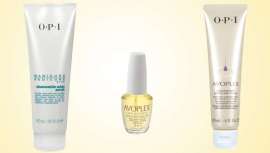 OPI propone los productos Avoplex Oil, Chamomile Mint Scrub y High Intensity para reparar el daño causado tras la época estival