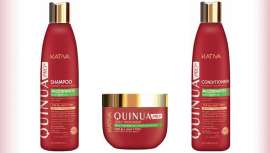 La gama, compuesta de champú, acondicionador y mascarilla, contiene quinua, un pseudocereal de América del Sur beneficioso para el pelo 