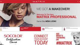 La marca estadounidense, especializada en cuidado del cabello y coloración profesional, presenta la web MatrixProfessional.com inspirada en plataformas como Pinterest, You Tube, Linkedin y Houzz