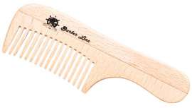 Con un mango de 10 cm para ser cómodo de transportar, este peine pertenece a la línea Barber Line de Eurostil