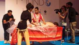 La jornada de domingo en la feria ha arrancado con estos talleres que ofrecen innovaciones en cuanto a masajes faciales y corporales