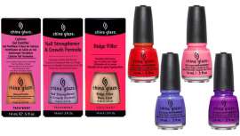 China Glaze ha desarrollado diferentes tratamientos específicos que aportan salud y belleza a las uñas