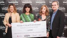 La actriz recogió el galardón Belleza Comprometida, de L’Oréal Professionnel, en su séptima edición el pasado día 23 de marzo en Málaga  