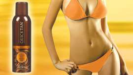 Este espray, de Body Drench, es uno de los productos emblema de la firma en todo el mundo. Quick Tan facilita un bronceado rápido, sin sol, y se seca con rapidez, lo que resulta más cómodo para el usuario 