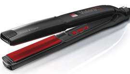 Plancha profesional que incorpora placas con cinco capas de turmalina cerámica