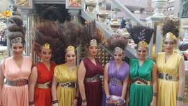 Los alumnos de esta escuela de formación asumieron la interpretación y el estilismo de personajes bíblicos durante la Semana Santa de Lorca