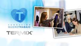 La Fundación asesora, viste, instruye y prepara a mujeres ante una entrevista de trabajo. Termix colabora con la aportación de herramientas de peluquería, aportándoles seguridad para hacer frente a ese momento decisivo en su trayectoria profesional