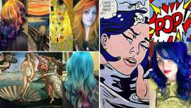 Ursula Goff, cabeleireira e colorista do Kansas, Estados Unidos, recria pinturas famosas de Van Gogh, Edvard Munch, Gustav Klimt e Roy Lichtenstein, entre outros, nas cabeças das suas clientes.