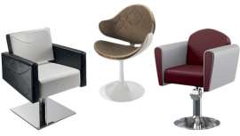 La firma ofrece todo tipo de modelos de sillones profesionales de peluquería que destacan por su gran variedad de estilos y sus distintas bases, tipos de elevación o colores de tapizados 