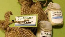 SoyFoliate es la tecnología que han creado Samuel Lewis, Steve Ferris, Alison Switzer y Ryan Pendergast al darse cuenta que era necesario una alternativa a las partículas de microperlas de plástico