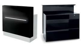 La importancia visual que tiene la entrada al salón es bien sabida por todos. System Forme cuenta con una enorme variedad de estilos y acabados para personalizar la recepción de cualquier peluquería  