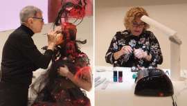 El espacio ha acogido interesantes propuestas para lucir uñas durante las próximas navidades